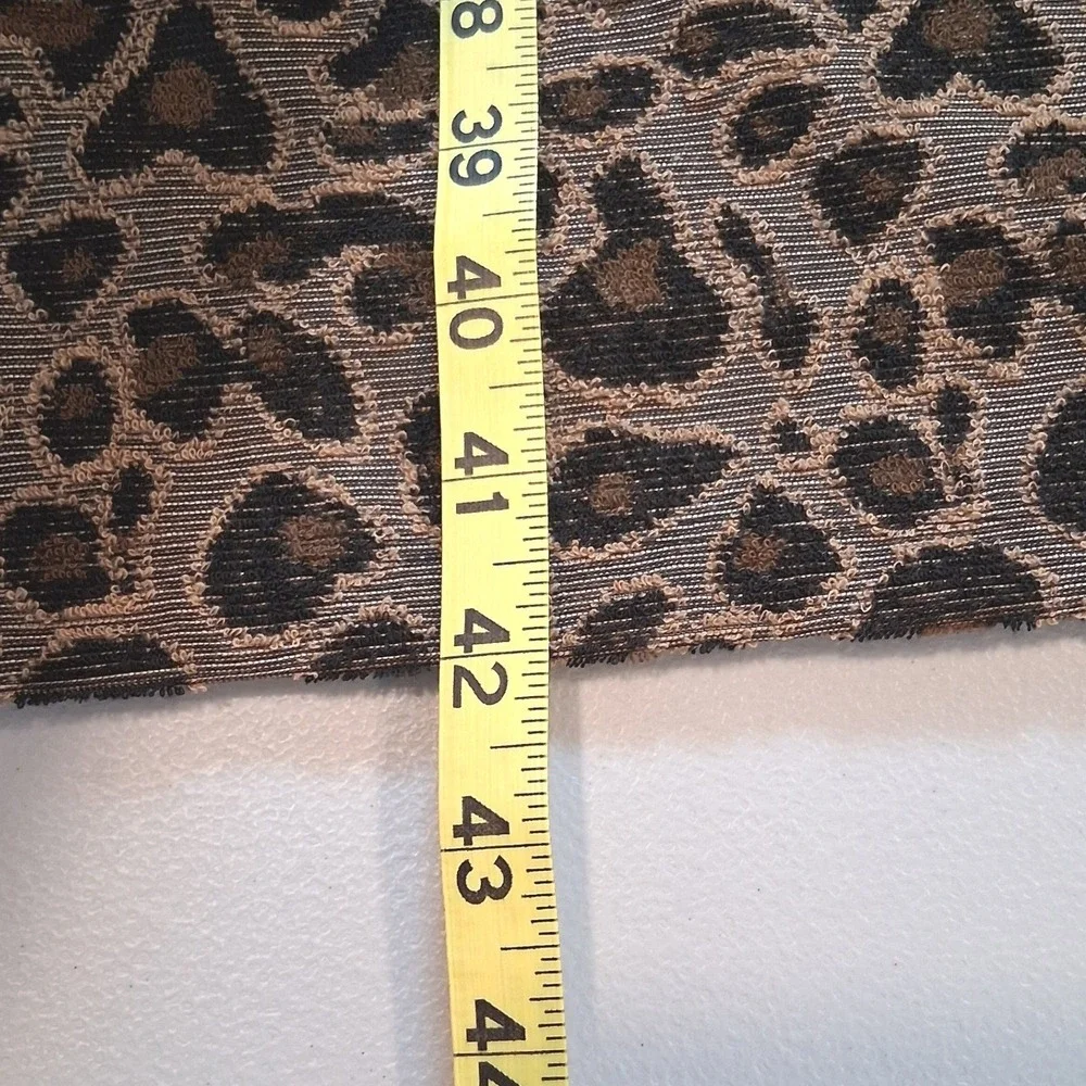 Cato 26/28W Leopard Print Midi Dress Brown Black‎ V Neck T Shirt Dress Plus Size